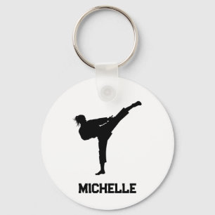 Llavero Nombre personalizado Karate / Taekwondo / judo