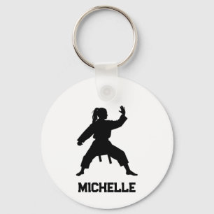 Llavero Nombre personalizado Karate / Taekwondo / judo