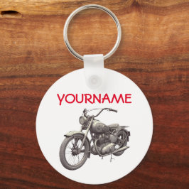 Llavero NOMBRE personalizado Keychain de motocicleta vinta