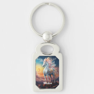 Llavero Nombre personalizado lindo unicornio