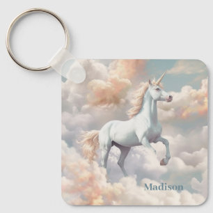 Llavero Nombre personalizado lindo unicornio