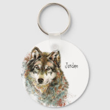 Nombre personalizado Lobo gris personalizado