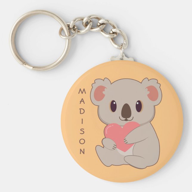 Llavero Nombre personalizado Love Koala (Frente)