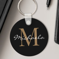 Nombre personalizado Monograma Guión glamoroso Neg