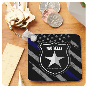 Llavero NOMBRE Personalizado Oficial de Policía Alguacil