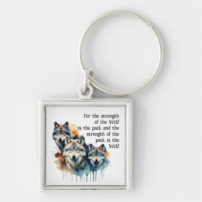 Llavero Nombre personalizado Paquete de fuerza Inspirador  (Frente)