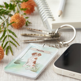 Llavero Nombre personalizado Perro Mascota de Bretaña