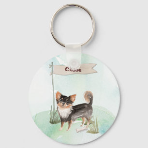 Llavero Nombre personalizado Perro Mascota de Chihuahua la