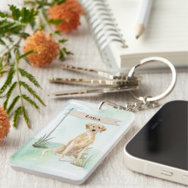 Llavero Nombre personalizado perro Mascota de laboratorio