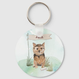 Llavero Nombre personalizado Perro Mascota Norfolk Terrier