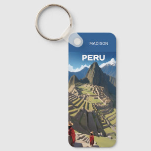 Llavero Nombre personalizado Perú Machu Picchu