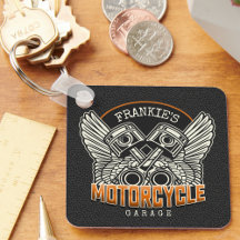 NOMBRE personalizado Pistons Wings Motorcycle Bike