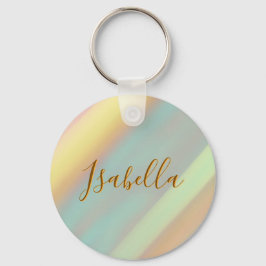 Llavero Nombre personalizado Playa Costera Pastel