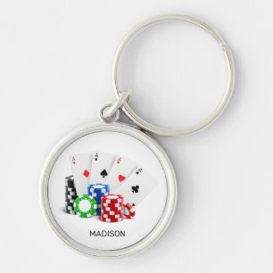 Llavero Nombre personalizado Poker / Casino