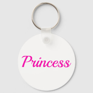 Llavero Nombre personalizado Princesa rosa
