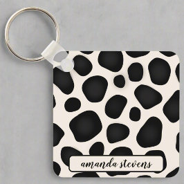 Llavero Nombre personalizado Resumen del patrón de tipogra