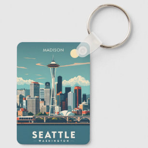 Llavero Nombre personalizado Seattle Washington