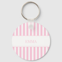 Nombre personalizado simple y lindo con rayas rosa