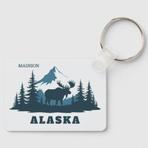 Llavero Nombre personalizado & Texto ALASKA