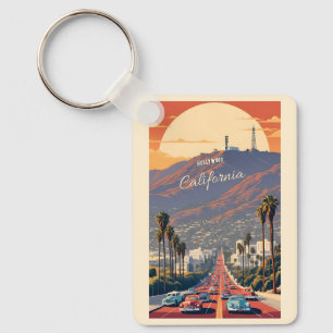 Llavero Nombre personalizado / Texto Hollywood California