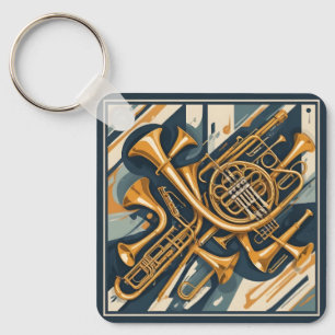 Llavero Nombre personalizado / Texto Instrumentos musicale
