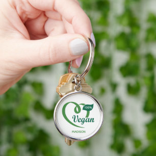 Llavero Nombre personalizado Vegan