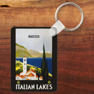 Llavero Nombre personalizado Viaje de los lagos italianos