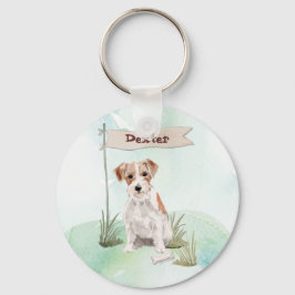 Llavero Nombre personalizado Wire Haired Jack Russell Masc