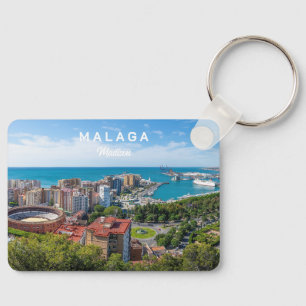 Llavero Nombre personalizado y texto Málaga España fotogra