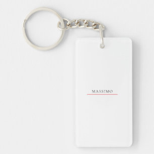 Llavero Nombre propio decorativo chic sencillo simple negr