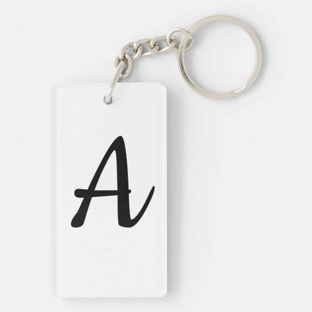 Llavero Nombre que comienza con A (Atrás)