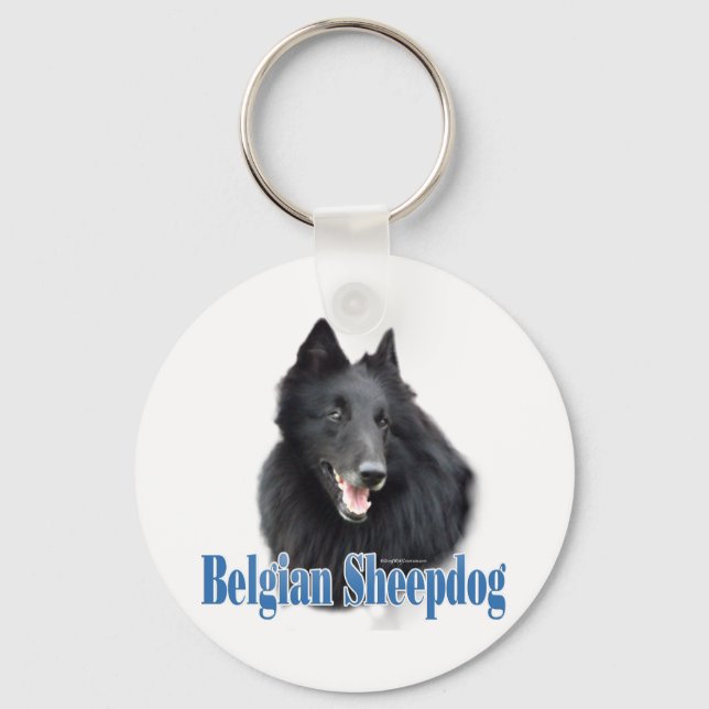 Llavero Nombre Sheepdog belga (Anverso)