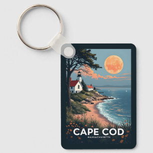 Llavero Nombre y número personalizados Cape Cod Massachuse