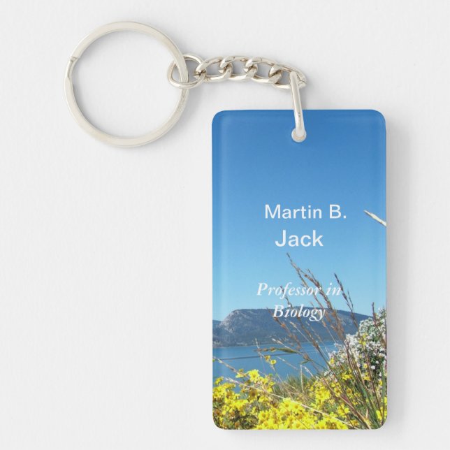 Llavero nombre y título profesional (Frente)