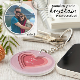 Llavero Nombres de Pareja Personalizados Foto