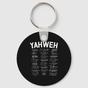 Llavero Nombres hebreos de Dios Jesús en camiseta