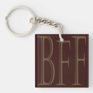 Llavero Nombres personalizados de BFF en la cadena de clav