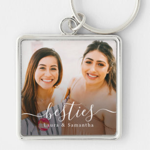 Llavero Nombres personalizados de mejores amigas Foto
