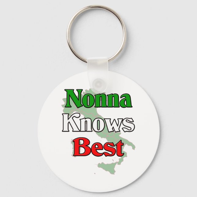 Llavero Nonna (Italian Grandmother)m Knows Best (Anverso)