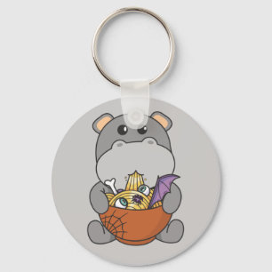 Llavero Noodles japoneses Halloween Hippo Ramen clave