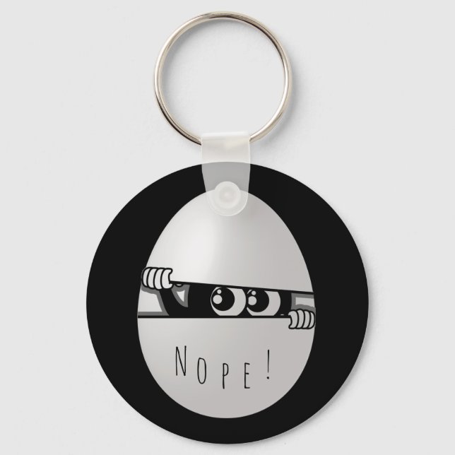 Llavero Nope! Not Today Funny Introvert (Anverso)
