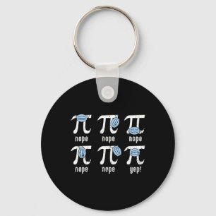 Llavero Nope Pi Day Funny Face Mask Math Stuacher P