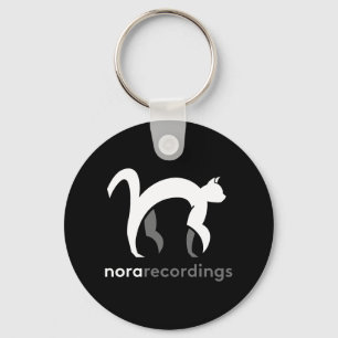 Llavero nora grabaciones logo cuadrado キ negro ホ ル ダ・