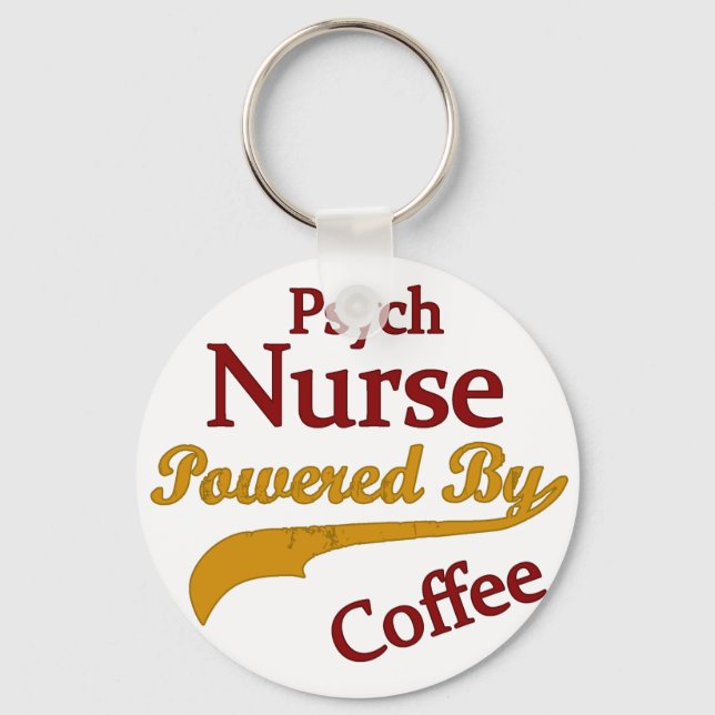 Llavero Nórdico Psiquiátrico Alimentado Por El Café (Anverso)