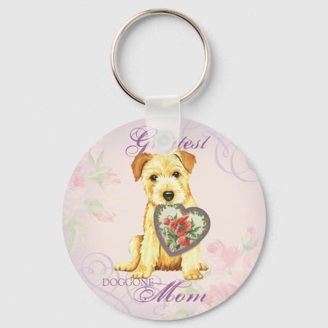 Llavero Norfolk Heart Mom (Anverso)