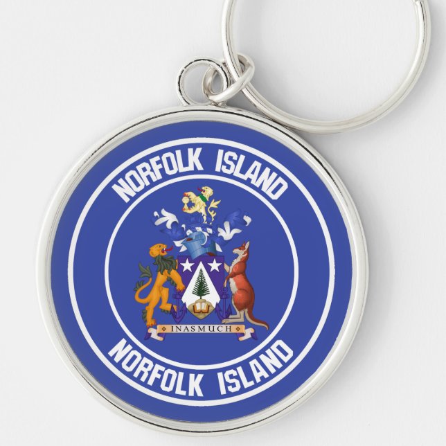 Llavero Norfolk Island Round Emblem (Frente)