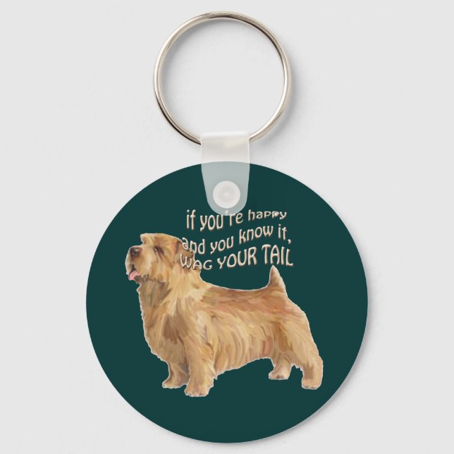 Llavero norfolk terrier (Anverso)
