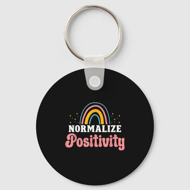 Llavero Normalize Sitivity Rainbow Funny Saying Motivation (Anverso)