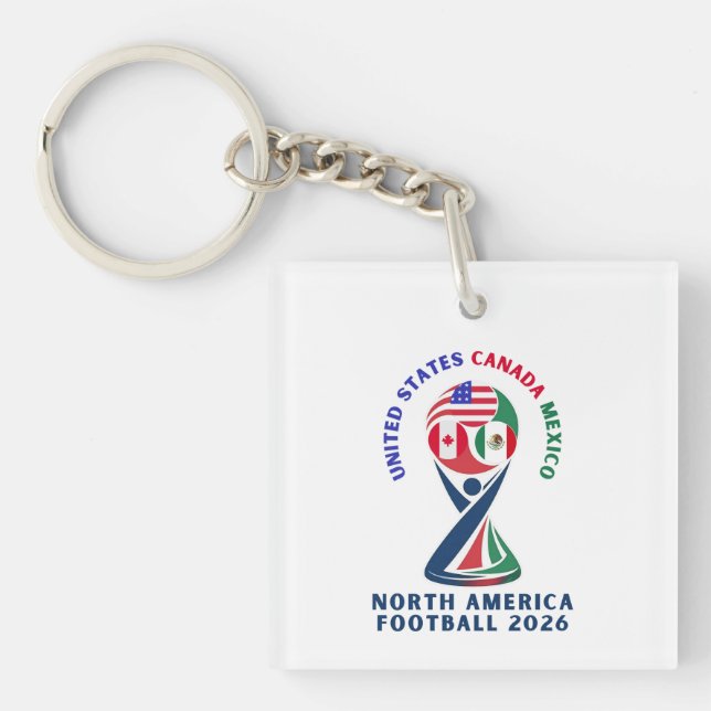 Llavero North America Football 2026 | USA Canada Mexico (Frente)