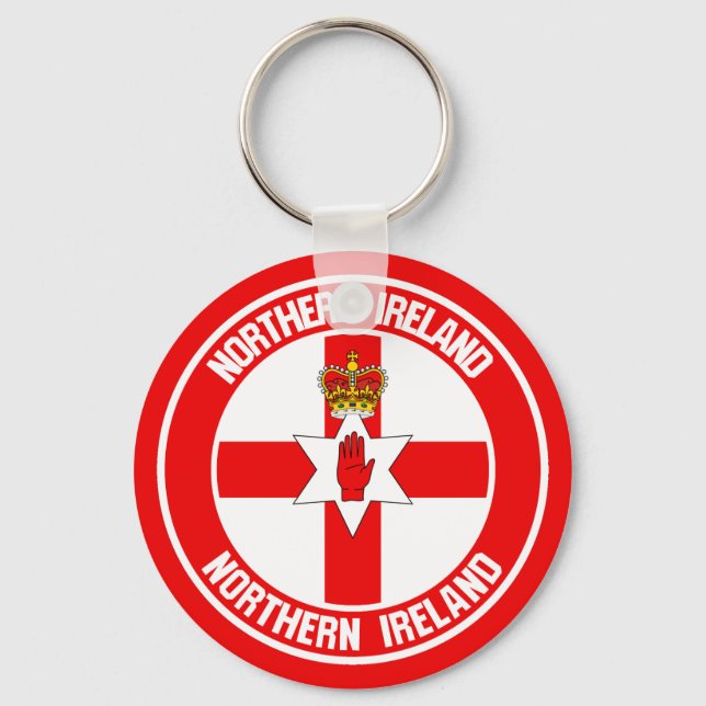 Llavero Northern Ireland Round Emblem (Anverso)